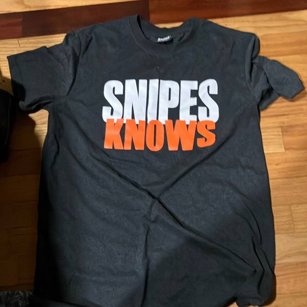 Snipes Knows Black and Orange T-Shirt